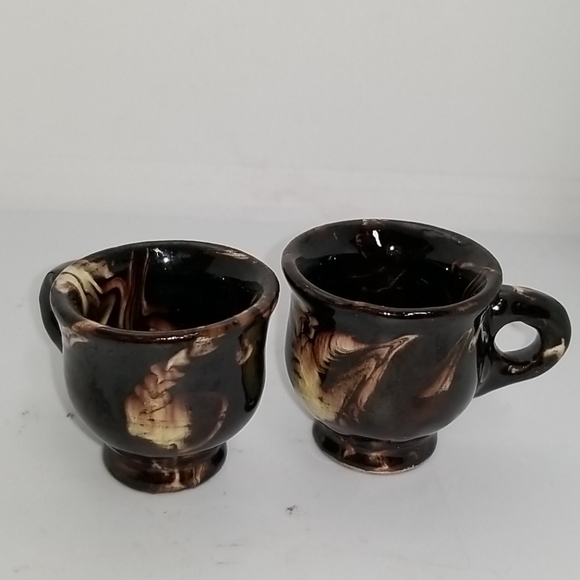 5 Vintage Ceramic Handpainted Mini Cups - Picture 3 of 5